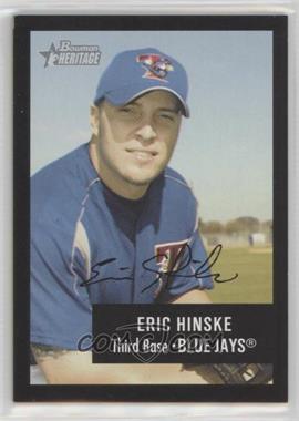 2003 Bowman Heritage - [Base] - Black Facsimile Signature #99 - Eric Hinske