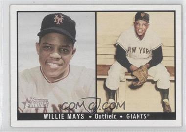 2003 Bowman Heritage - [Base] #171.2 - Willie Mays (Double Image)