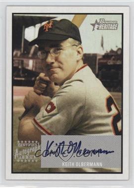 2003 Bowman Heritage - Signs of Greatness #KOA - Keith Olbermann