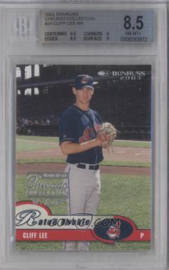 2003 Donruss - [Base] - Chicago Collection #24 - Rated Rookie - Cliff Lee /5 [BGS 8.5 NM‑MT+]