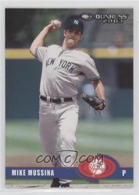 2003 Donruss - [Base] - Samples Gold #157 - Mike Mussina