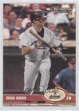 2003 Donruss - [Base] - Season Stat Line #290 - Craig Biggio /96