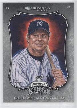 2003 Donruss - [Base] #12 - Diamond Kings - Jason Giambi