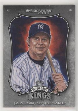 2003 Donruss - [Base] #12 - Diamond Kings - Jason Giambi