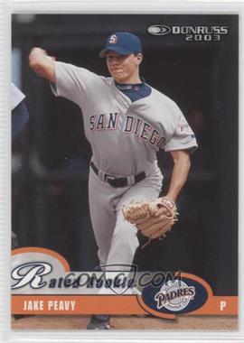 2003 Donruss - [Base] #32 - Rated Rookie - Jake Peavy