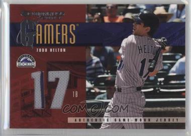 2003 Donruss - Gamers - Jersey Number #G-37 - Todd Helton /100