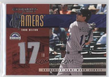 2003 Donruss - Gamers - Jersey Number #G-37 - Todd Helton /100