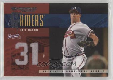 2003 Donruss - Gamers - Jersey Number #G-4 - Greg Maddux /100 [EX to NM]