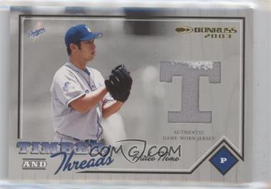 2003 Donruss - Timber and Threads #TT 26 - Hideo Nomo /300