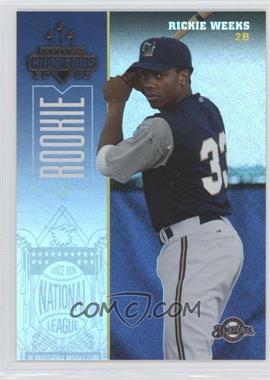 2003 Donruss Champions - [Base] - Holofoil #308 - Rickie Weeks /25