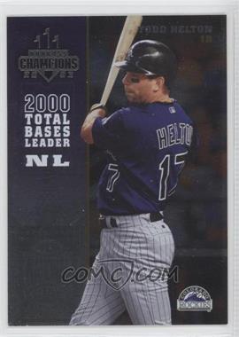 2003 Donruss Champions - [Base] - Metalized #96 - Todd Helton /100