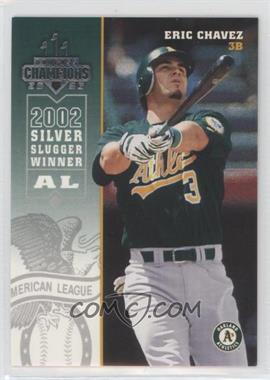 2003 Donruss Champions - [Base] - National Convention Embossing #184 - Eric Chavez /5