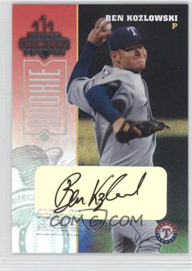 2003 Donruss Champions - [Base] - Signatures #255 - Ben Kozlowski /400