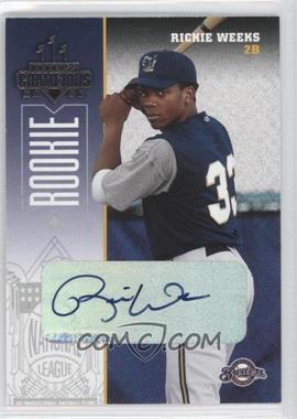 2003 Donruss Champions - [Base] - Signatures #308 - Rickie Weeks /10