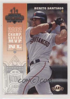 2003 Donruss Champions - [Base] #225 - Benito Santiago