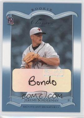 2003 Donruss Classics - [Base] - Significant Signatures #201 - Jeremy Bonderman /100