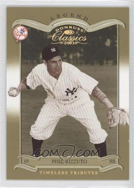 2003 Donruss Classics - [Base] - Timeless Tributes National Convention Embossing #149 - Phil Rizzuto /1