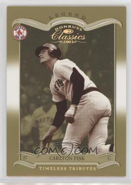 2003 Donruss Classics - [Base] - Timeless Tributes #141 - Carlton Fisk /100 [EX to NM]