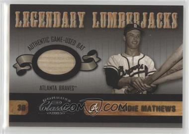 2003 Donruss Classics - Legendary Lumberjacks #LLJ-10 - Eddie Mathews /225