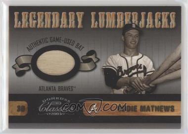 2003 Donruss Classics - Legendary Lumberjacks #LLJ-10 - Eddie Mathews /225