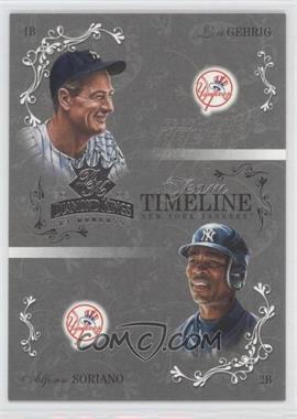 2003 Donruss Diamond Kings - Team Timeline - Hawaii Trade Conference Embossing #TT-10 - Lou Gehrig, Alfonso Soriano /50