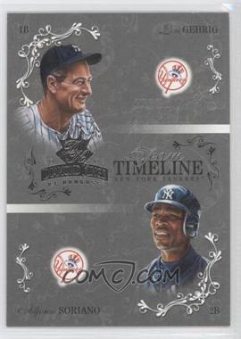 2003 Donruss Diamond Kings - Team Timeline - Hawaii Trade Conference Embossing #TT-10 - Lou Gehrig, Alfonso Soriano /50