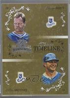 George Brett, Mike Sweeney [Noted] #/50