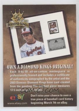 2003 Donruss Diamond Kings - eBay Offer #_CARI - Cal Ripken Jr.