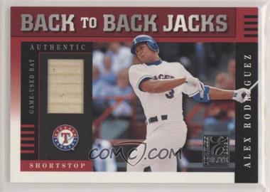 2003 Donruss Elite - Back to Back Jacks #BB28 - Alex Rodriguez, Rafael Palmeiro /125