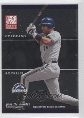 2003 Donruss Elite - [Base] - National Convention Embossing #126 - Jose Hernandez /5