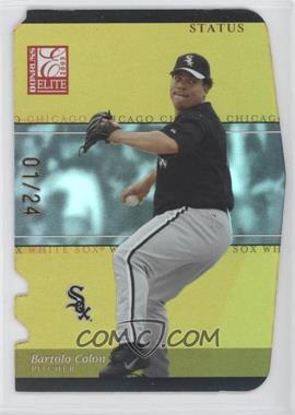 2003 Donruss Elite - [Base] - Status Gold Die-Cut #128 - Bartolo Colon /24