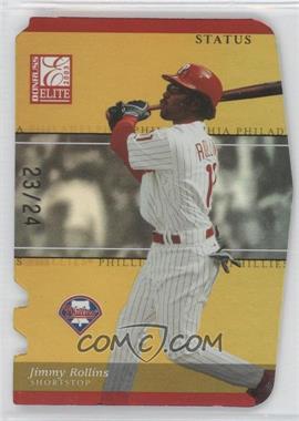 2003 Donruss Elite - [Base] - Status Gold Die-Cut #141 - Jimmy Rollins /24