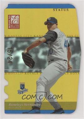 2003 Donruss Elite - [Base] - Status Gold Die-Cut #35 - Runelvys Hernandez /24