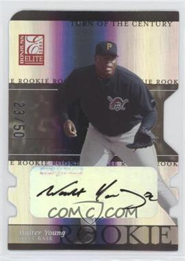 2003 Donruss Elite - [Base] - Turn of the Century Die-Cut Autographs #194 - Walter Young /50