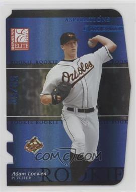 2003 Donruss Elite Extra Edition - [Base] - Aspirations Blue Die-Cut #1 - Adam Loewen /50