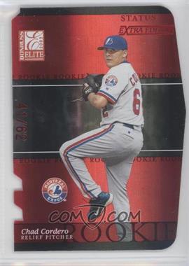 2003 Donruss Elite Extra Edition - [Base] - Status Red Die-Cut #57 - Chad Cordero /62