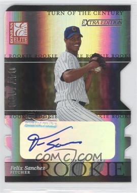 2003 Donruss Elite Extra Edition - [Base] - Turn of the Century Die-Cut Autographs #20 - Felix Sanchez /100