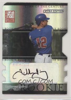 2003 Donruss Elite Extra Edition - [Base] - Turn of the Century Die-Cut Autographs #6 - Guillermo Quiroz /100 [EX to NM]