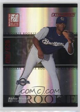 2003 Donruss Elite Extra Edition - [Base] #32 - Rickie Weeks /900