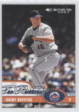 2003 Donruss Rookies & Traded - [Base] #21 - Jeremy Griffiths