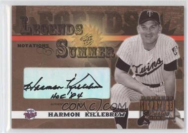 2003 Donruss Signature Series - Legends of the Summer - Bronze Notations Authentic Signatures #LS-18.4 - Harmon Killebrew (Black Ink - HOF '84) /125