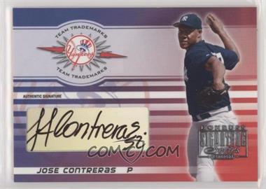 2003 Donruss Signature Series - Team Trademarks - Authentic Signatures #TT-16 - Jose Contreras /250