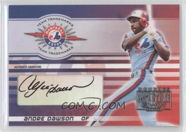 2003 Donruss Signature Series - Team Trademarks - Authentic Signatures #TT-2 - Andre Dawson /250