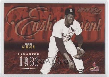 2003 Donruss Studio - Enshrinement #E-38 - Bob Gibson /750