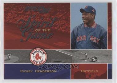 2003 Donruss Studio - Spirit of the Game #SG-4 - Rickey Henderson /1250