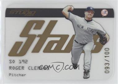 2003 Donruss Studio - Stars - Gold #SS-13 - Roger Clemens /100