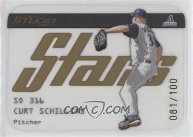 2003 Donruss Studio - Stars - Gold #SS-22 - Curt Schilling /100