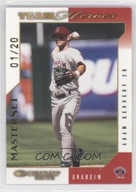 2003 Donruss Team Heroes - [Base] - Master Set #1 - Adam Kennedy /20