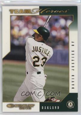 2003 Donruss Team Heroes - [Base] #376 - David Justice [EX to NM]