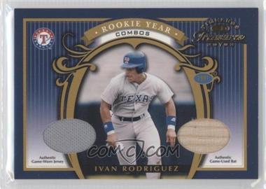 2003 Donruss Timeless Treasures - Rookie Year Materials Combos #RY-4 - Ivan Rodriguez /50